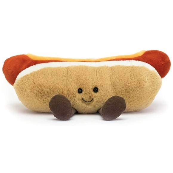 Jellycat Amuseable Plush 10" Hotdog NWT - Picture 1 of 9